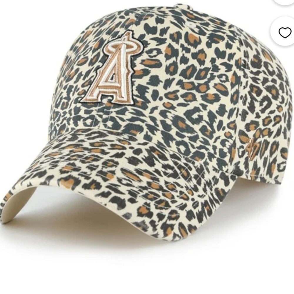47 ball cap- Cheetah print Los Angela Angels